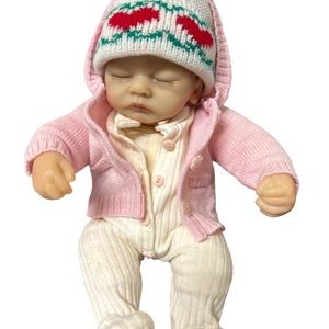 ADG 06 Reborn Life Sleeping Baby Girl Realistic Newborn Doll Closed Eyes